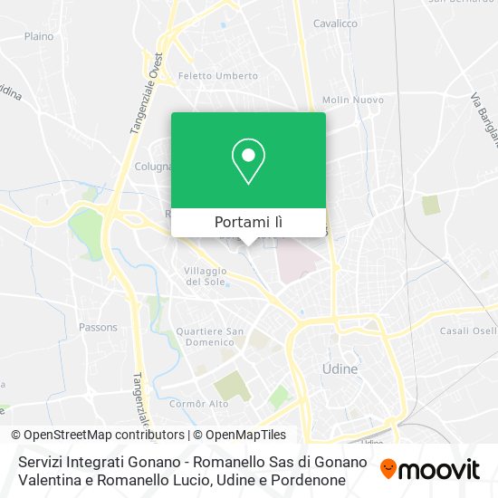 Mappa Servizi Integrati Gonano - Romanello Sas di Gonano Valentina e Romanello Lucio