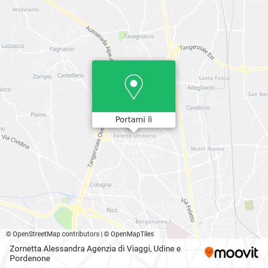 Mappa Zornetta Alessandra Agenzia di Viaggi