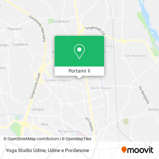 Mappa Yoga Studio Udine