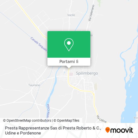 Mappa Presta Rappresentanze Sas di Presta Roberto & C.