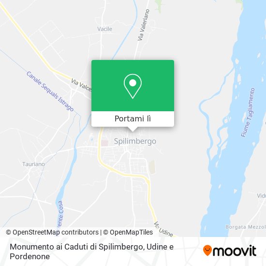 Mappa Monumento ai Caduti di Spilimbergo