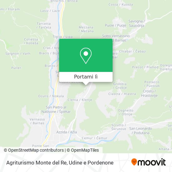 Mappa Agriturismo Monte del Re