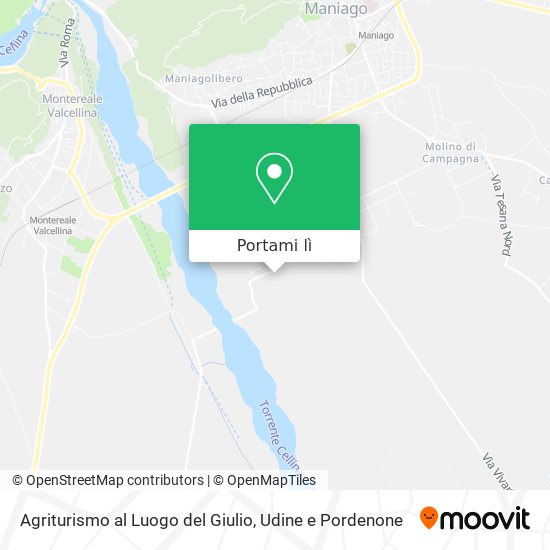 Mappa Agriturismo al Luogo del Giulio