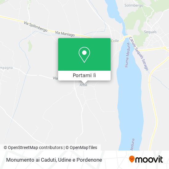 Mappa Monumento ai Caduti