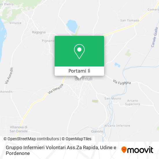 Mappa Gruppo Infermieri Volontari Ass.Za Rapida