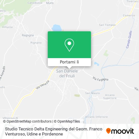 Mappa Studio Tecnico Delta Engineering del Geom. Franco Venturoso