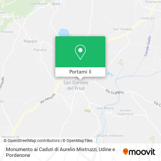 Mappa Monumento ai Caduti di Aurelio Mistruzzi