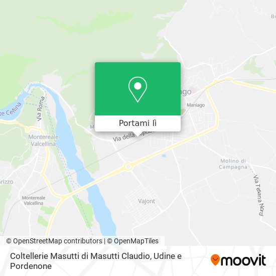 Mappa Coltellerie Masutti di Masutti Claudio