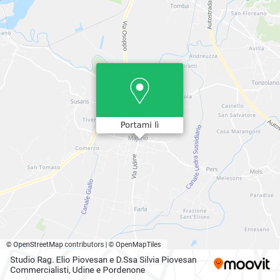Mappa Studio Rag. Elio Piovesan e D.Ssa Silvia Piovesan Commercialisti