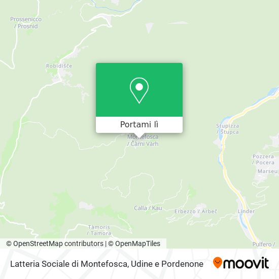 Mappa Latteria Sociale di Montefosca