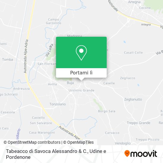Mappa Tabeacco di Savoca Alessandro & C.