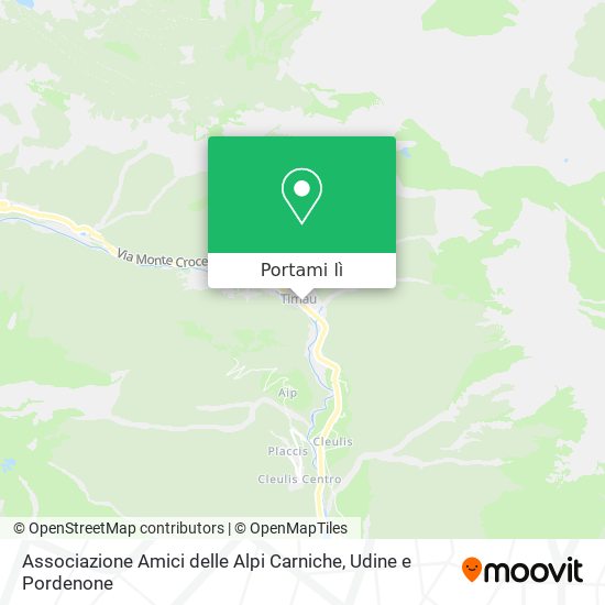 Mappa Associazione Amici delle Alpi Carniche