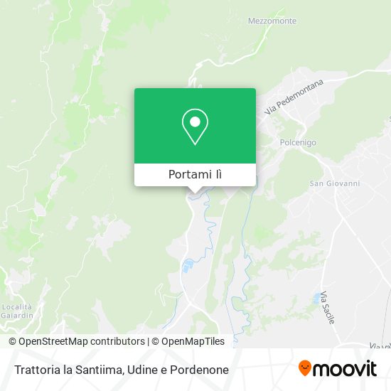 Mappa Trattoria la Santiima