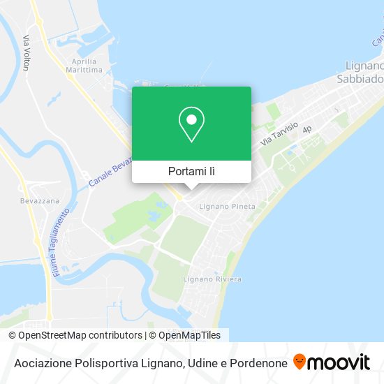 Mappa Aociazione Polisportiva Lignano