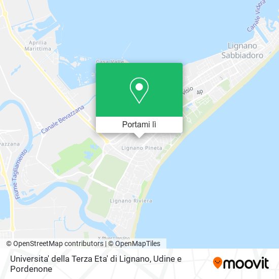 Mappa Universita' della Terza Eta' di Lignano