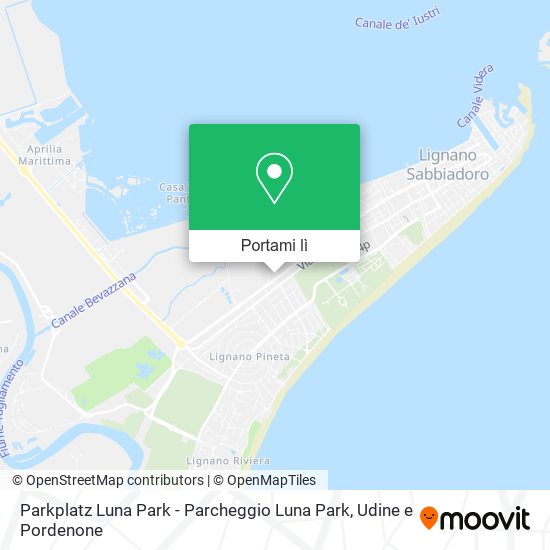 Mappa Parkplatz Luna Park - Parcheggio Luna Park