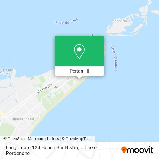 Mappa Lungomare 124 Beach Bar Bistro