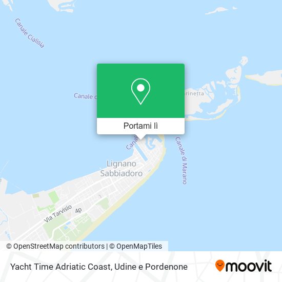 Mappa Yacht Time Adriatic Coast