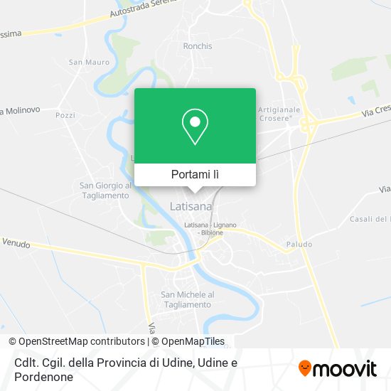 Mappa Cdlt. Cgil. della Provincia di Udine