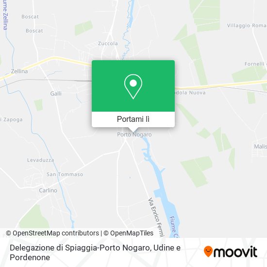 Mappa Delegazione di Spiaggia-Porto Nogaro