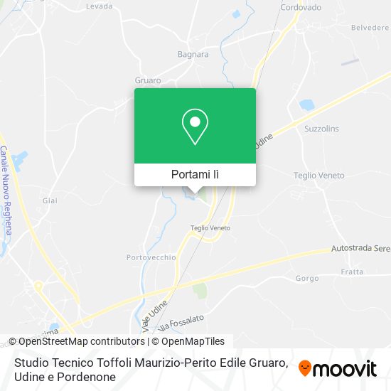 Mappa Studio Tecnico Toffoli Maurizio-Perito Edile Gruaro