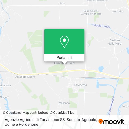 Mappa Agenzie Agricole di Torviscosa SS. Societa' Agricola