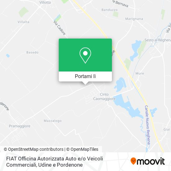 Mappa FIAT Officina Autorizzata Auto e / o Veicoli Commerciali