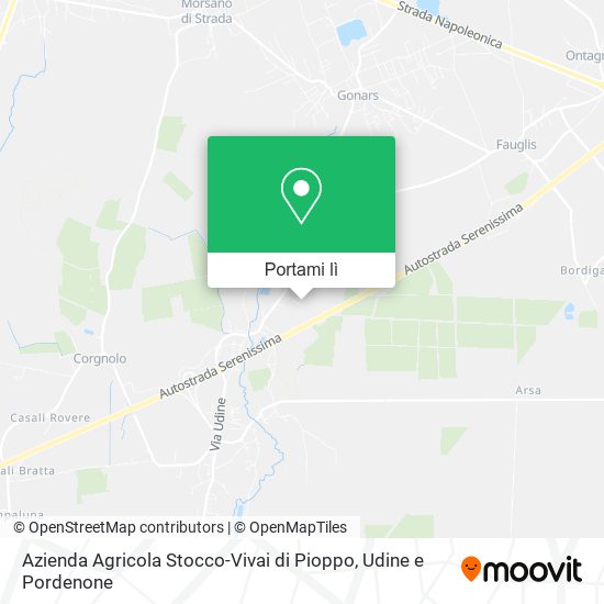 Mappa Azienda Agricola Stocco-Vivai di Pioppo