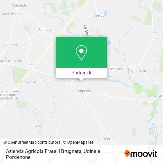 Mappa Azienda Agricola Fratelli Brugnera