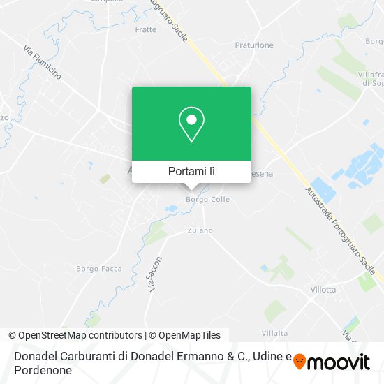 Mappa Donadel Carburanti di Donadel Ermanno & C.