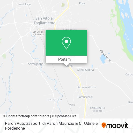 Mappa Paron Autotrasporti di Paron Maurizio & C.
