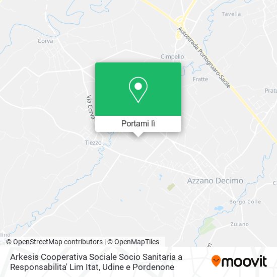 Mappa Arkesis Cooperativa Sociale Socio Sanitaria a Responsabilita' Lim Itat