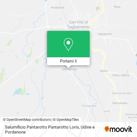 Mappa Salumificio Pantarotto Pantarotto Loris