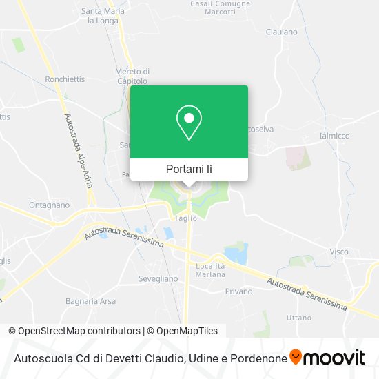 Mappa Autoscuola Cd di Devetti Claudio