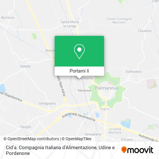 Mappa Cid'a. Compagnia Italiana d'Alimentazione