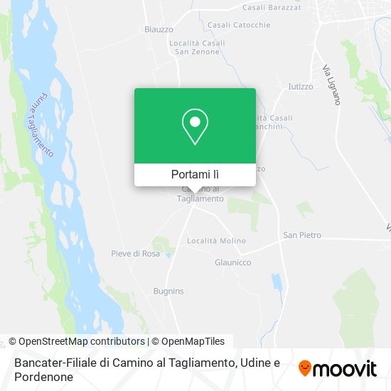 Mappa Bancater-Filiale di Camino al Tagliamento