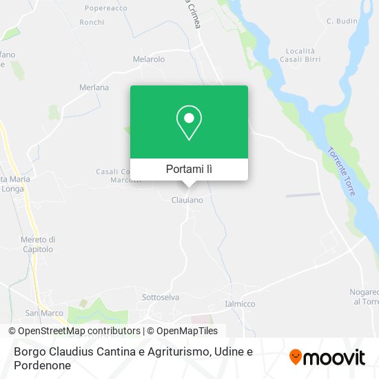 Mappa Borgo Claudius Cantina e Agriturismo