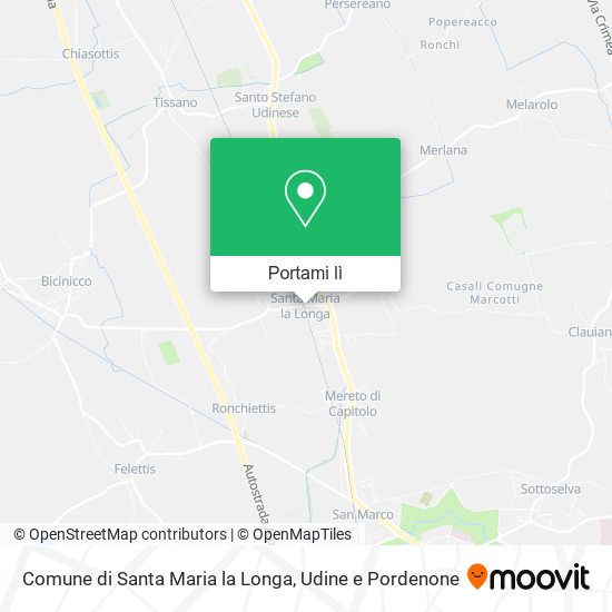 Mappa Comune di Santa Maria la Longa