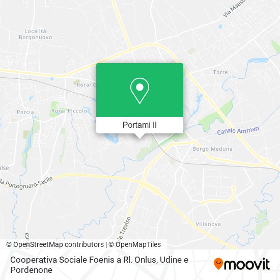 Mappa Cooperativa Sociale Foenis a Rl. Onlus