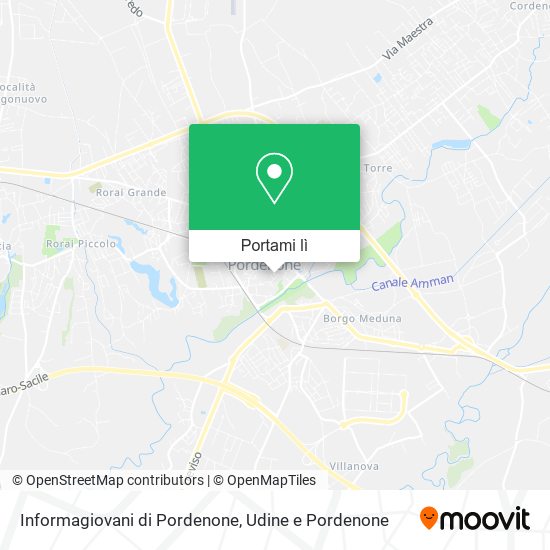 Mappa Informagiovani di Pordenone