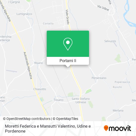 Mappa Moretti Federica e Mansutti Valentino