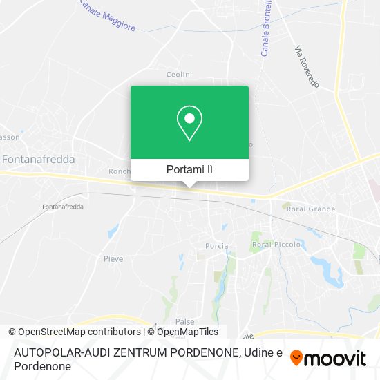 Mappa AUTOPOLAR-AUDI ZENTRUM PORDENONE