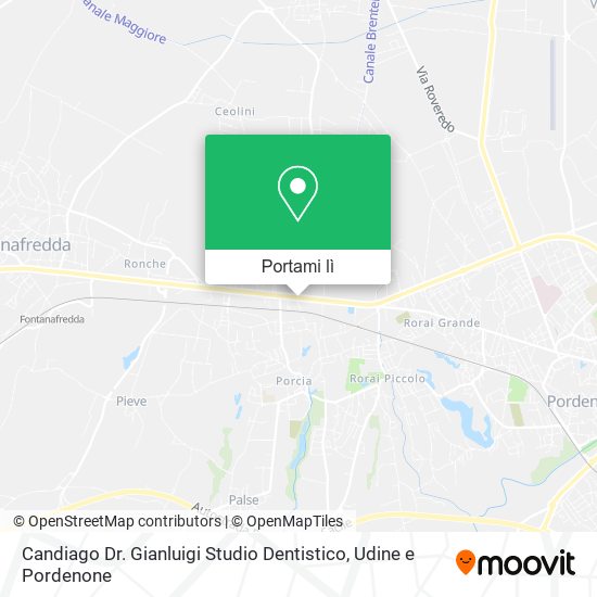 Mappa Candiago Dr. Gianluigi Studio Dentistico