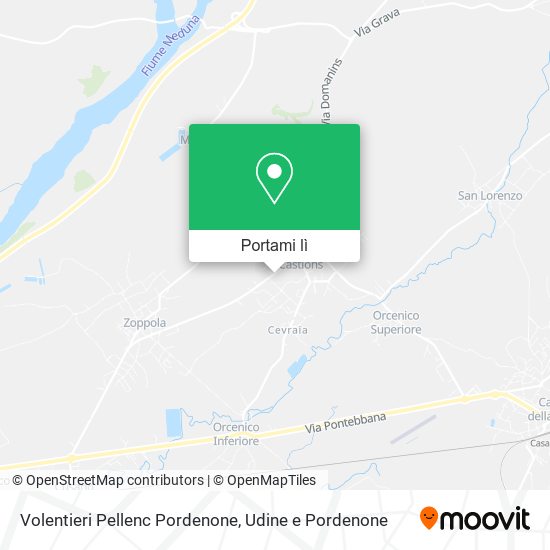 Mappa Volentieri Pellenc Pordenone