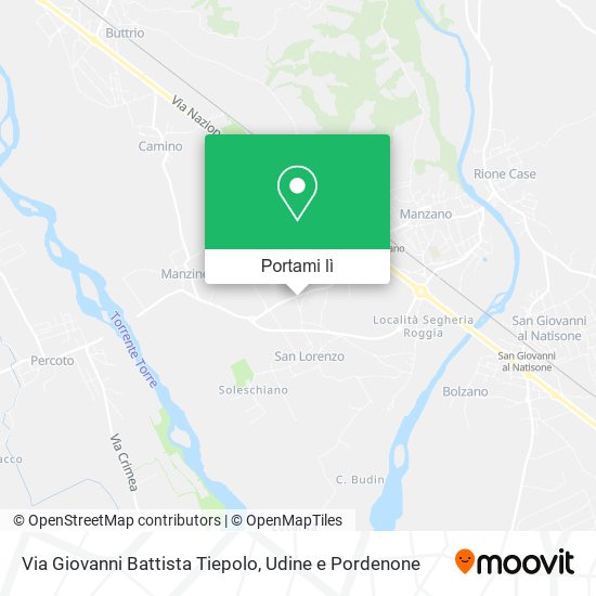Mappa Via Giovanni Battista Tiepolo