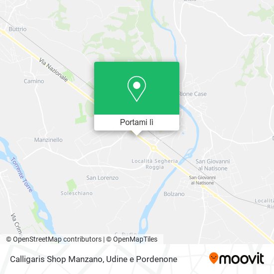 Mappa Calligaris Shop Manzano