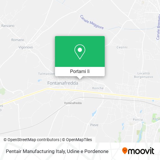 Mappa Pentair Manufacturing Italy