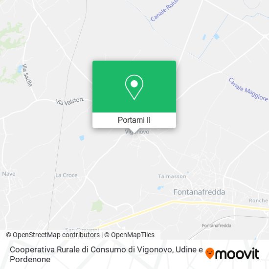 Mappa Cooperativa Rurale di Consumo di Vigonovo