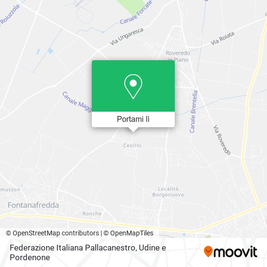 Mappa Federazione Italiana Pallacanestro