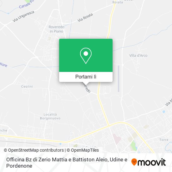 Mappa Officina Bz di Zerio Mattia e Battiston Aleio